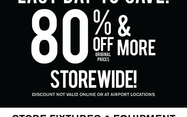 Final Day, Final Discounts at Brookstone