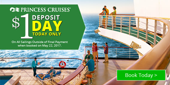 Princess Cruise Line – $1 sale!