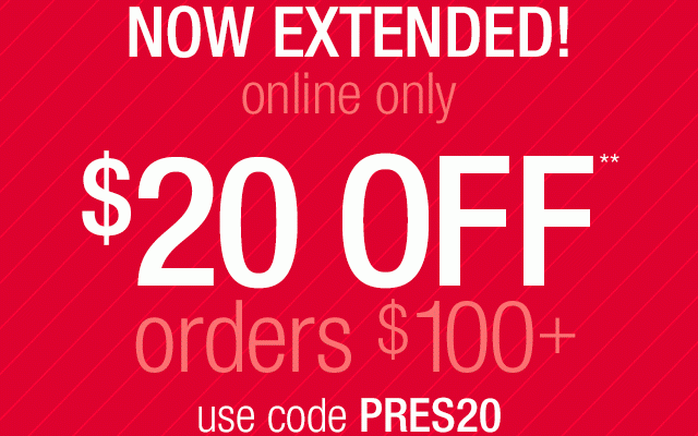 President’s Day Sale Extended