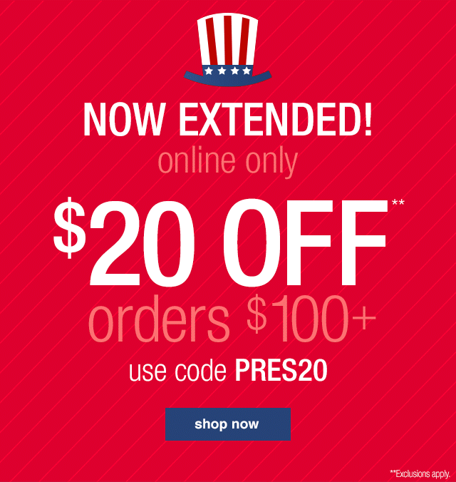 President’s Day Sale Extended