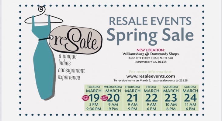 2019 Designer ReSALE spring pop up event